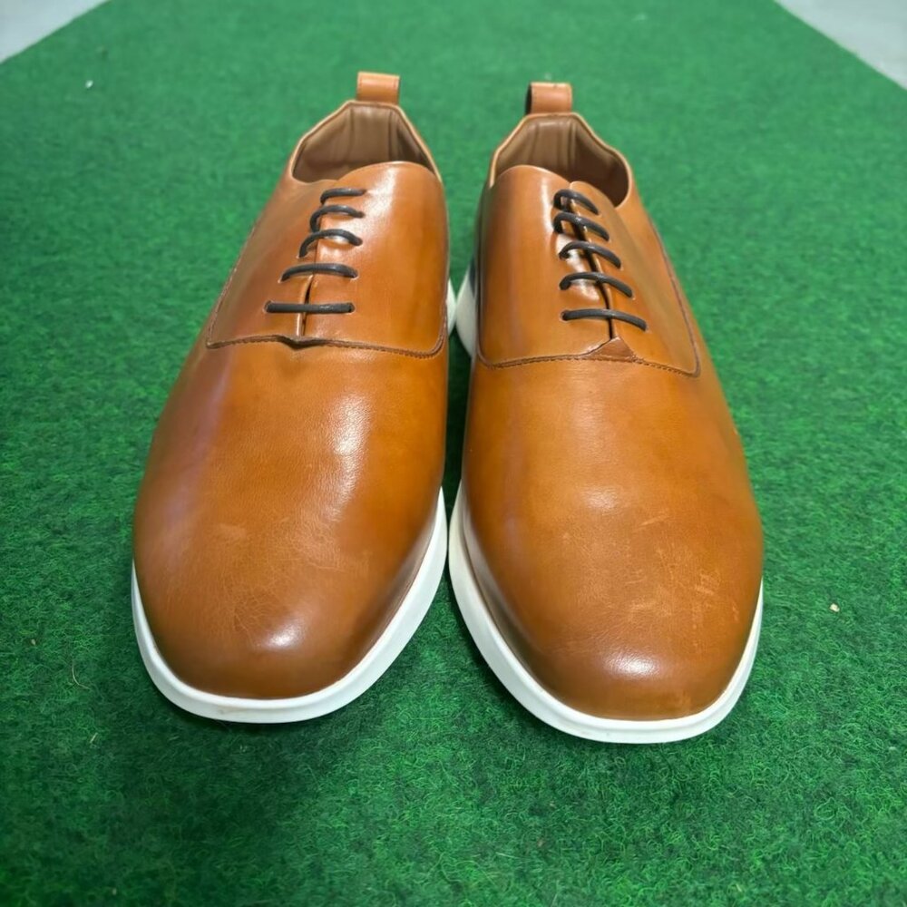 Wolfand & Shepherd  Crossover Longwing Hybrid Brown Leather Shoe Lace-up 13